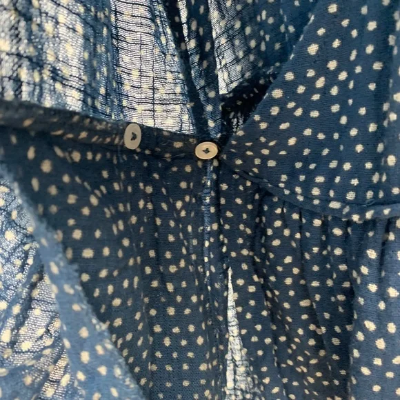 One Teaspoon Starry Night Wrap Drop Waist Gauzy Dress in Navy Sz M - Picture 9 of 16